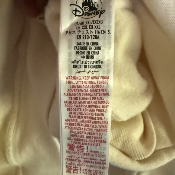 Disneyland Original Mickey Mouse Pullover Sweatshirt Cream Size XXL - Picture 10 of 12